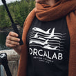 Load image into Gallery viewer, Orcalab Spectrogram Unisex Black Long Sleeve Tee