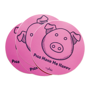 Pigs Make Me Happy 4" Decal