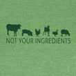 Load image into Gallery viewer, Not Your Ingredients Heather Kiwi Ladies Tee