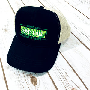 Friends of Boyd Hill Logo Black Trucker Hat