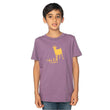 Load image into Gallery viewer, Ridge 2 River Logo Eggplant Youth Tee