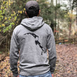 Load image into Gallery viewer, Project Chimps Logo Unisex Eco Tri Grey Fleece Zip Hoodie