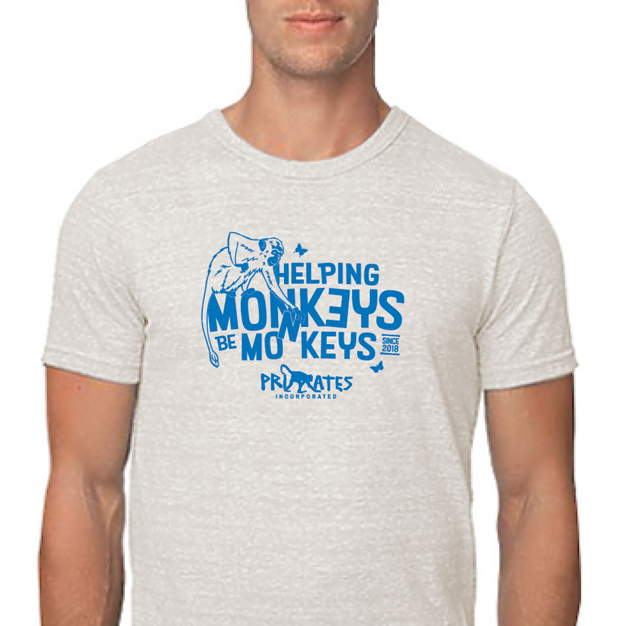 Primates Inc Logo Unisex Natural Tee