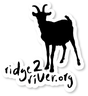 Ridge 2 River Logo Decal Black