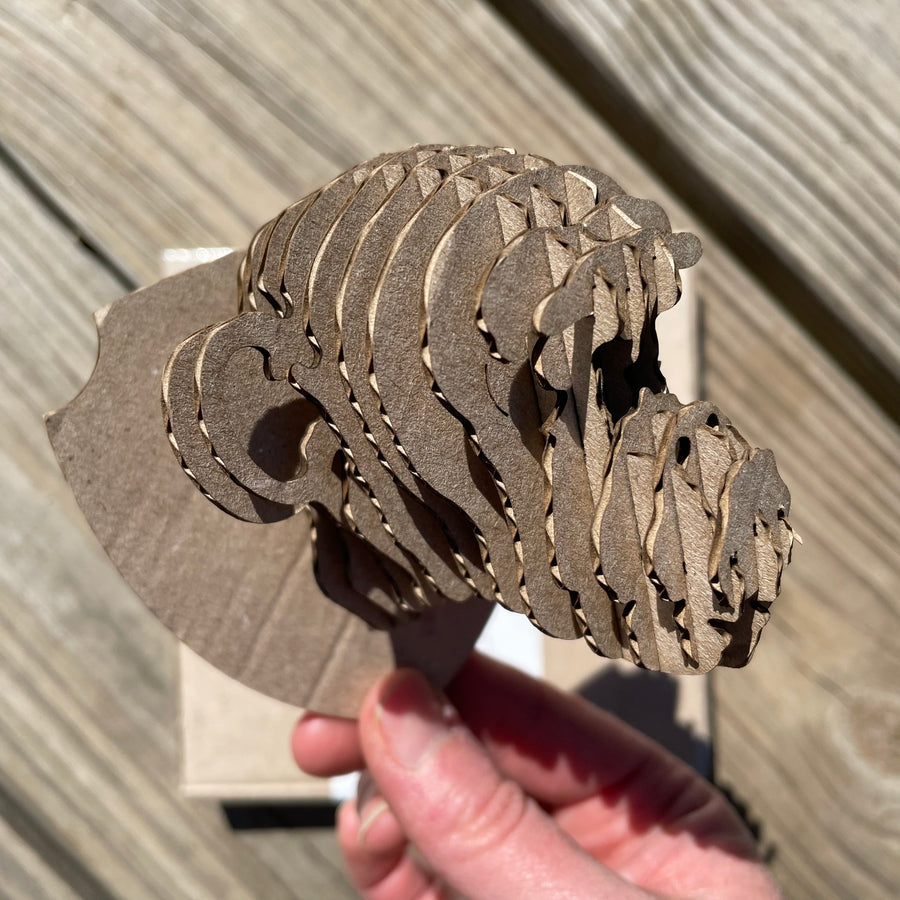 Project Chimps Chimpanzee 3D Cardboard Puzzle - Fridge Magnet