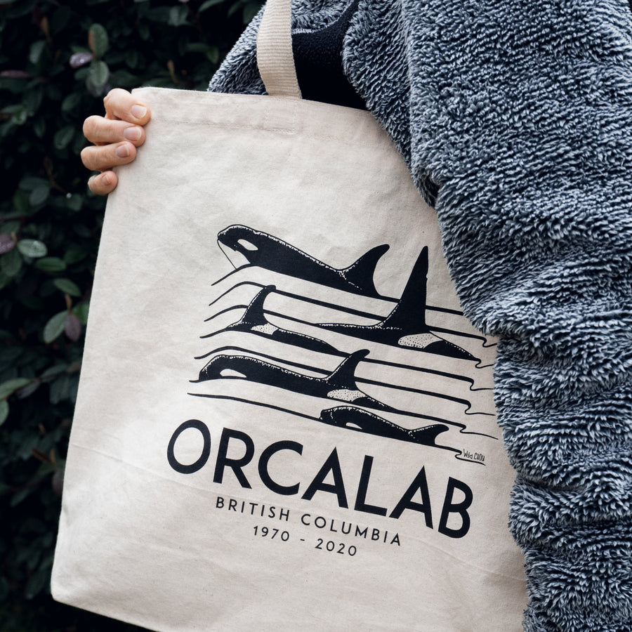 Orcalab Spectrogram Recycled Cotton Canvas Tote Bag