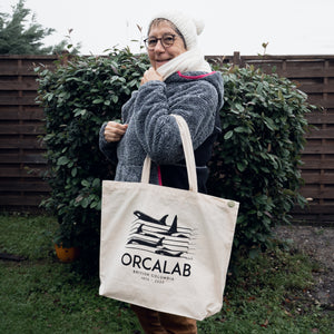 Orcalab Spectrogram Recycled Cotton Canvas Tote Bag