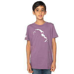 Project Chimps Logo Eggplant Youth Tee