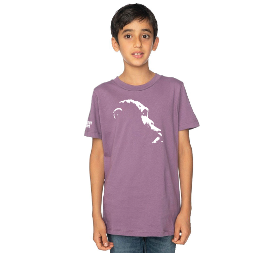 Project Chimps Logo Eggplant Youth Tee