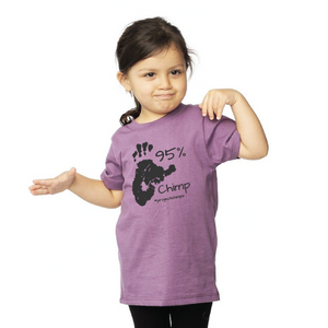 Project Chimps 95% Toddler Tee in Eggplant