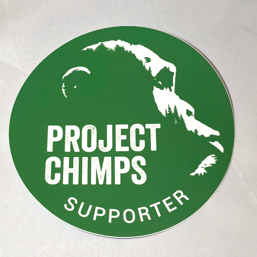 Project Chimps Supporter Logo 3" Decal