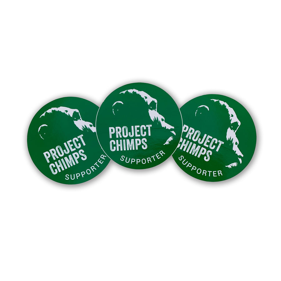 Project Chimps Supporter Logo 3" Decal