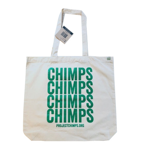 Project Chimps Repeat Recycled Cotton Canvas Tote Bag