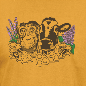 CSNW Unisex Two Honeys Beehive Yellow Tee