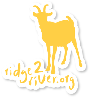 Ridge 2 River Logo Decal Yellow